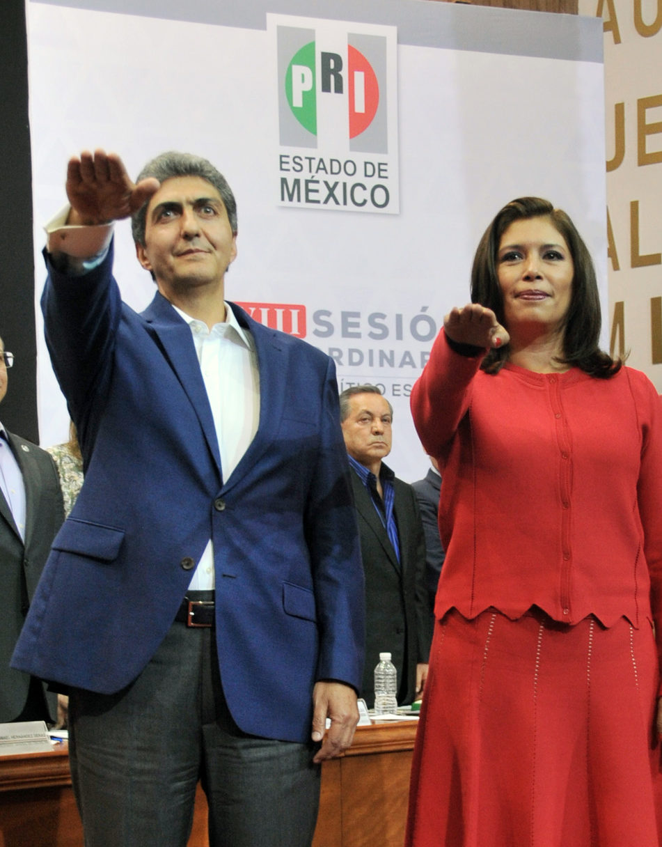 RINDE PROTESTA ERNESTO NÉMER COMO NUEVO PRESIDENTE DEL PRI MEXIQUENSE