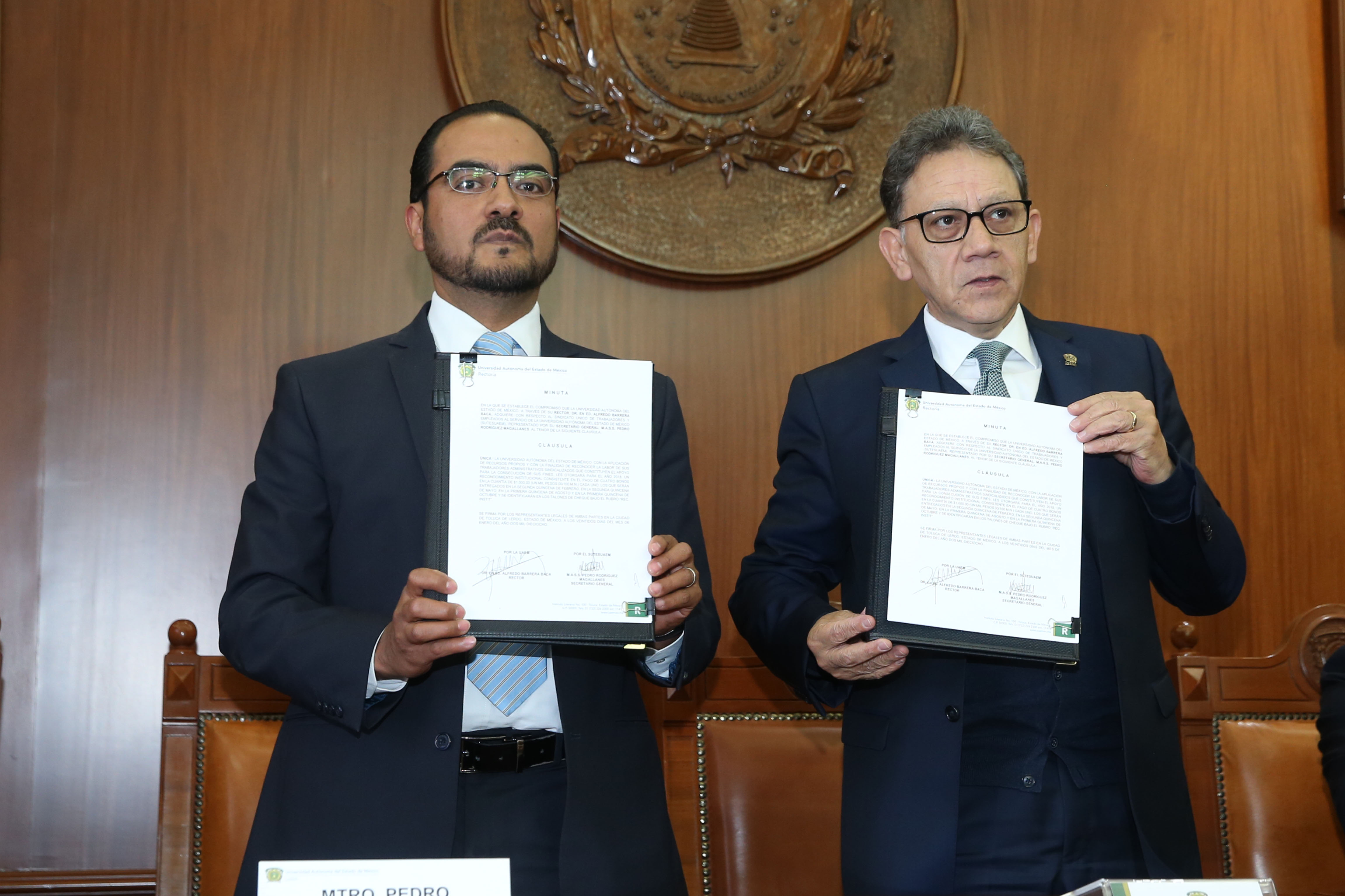 ACEPTAN SINDICATOS DE LA UAEM 3.4 POR CIENTO DE AUMENTO SALARIAL