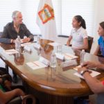 ALFREDO DEL MAZO recibió y felicitó a Marchistas campeonas