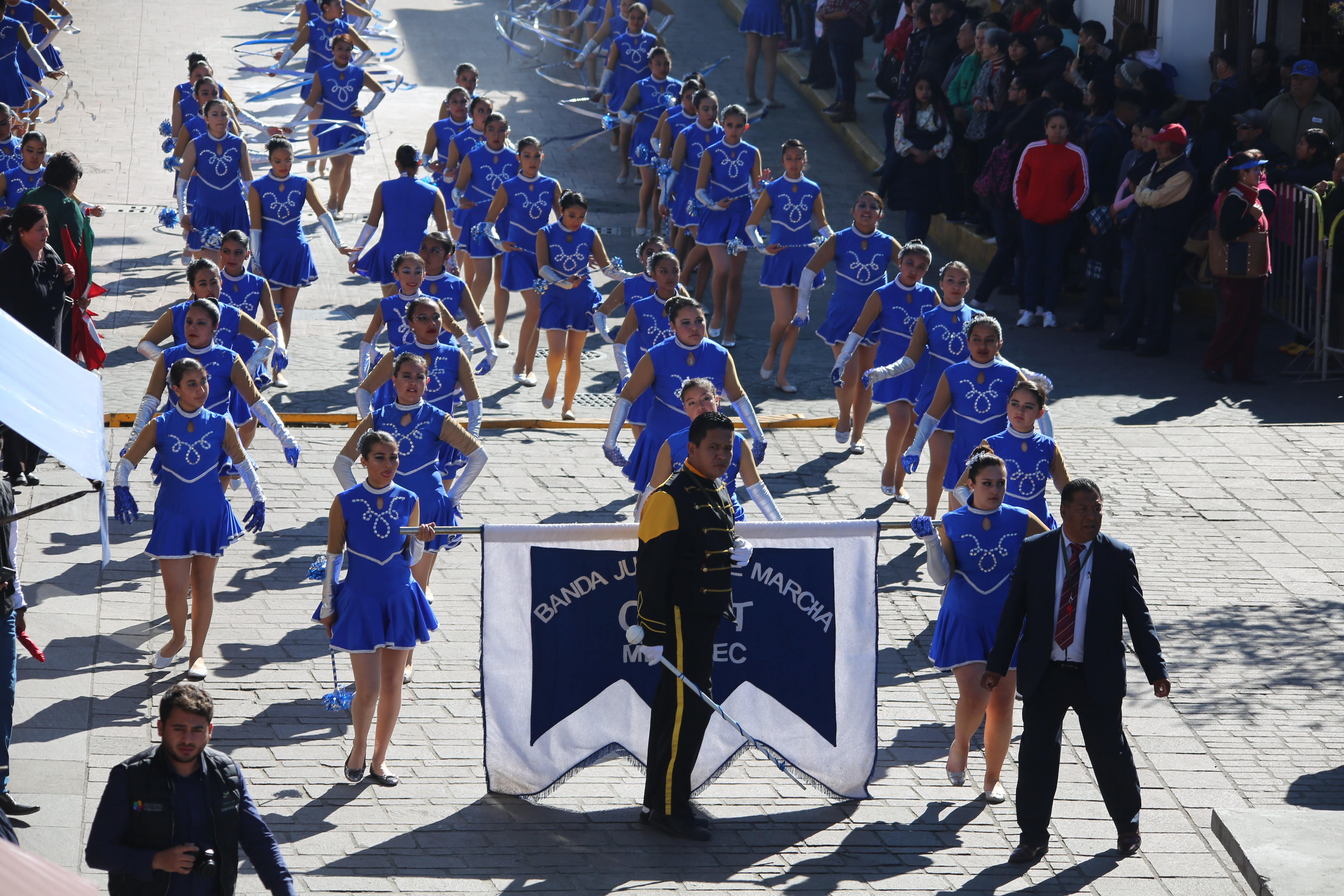 Metepec, México- Banda Juvenil de Marcha en el desfile
