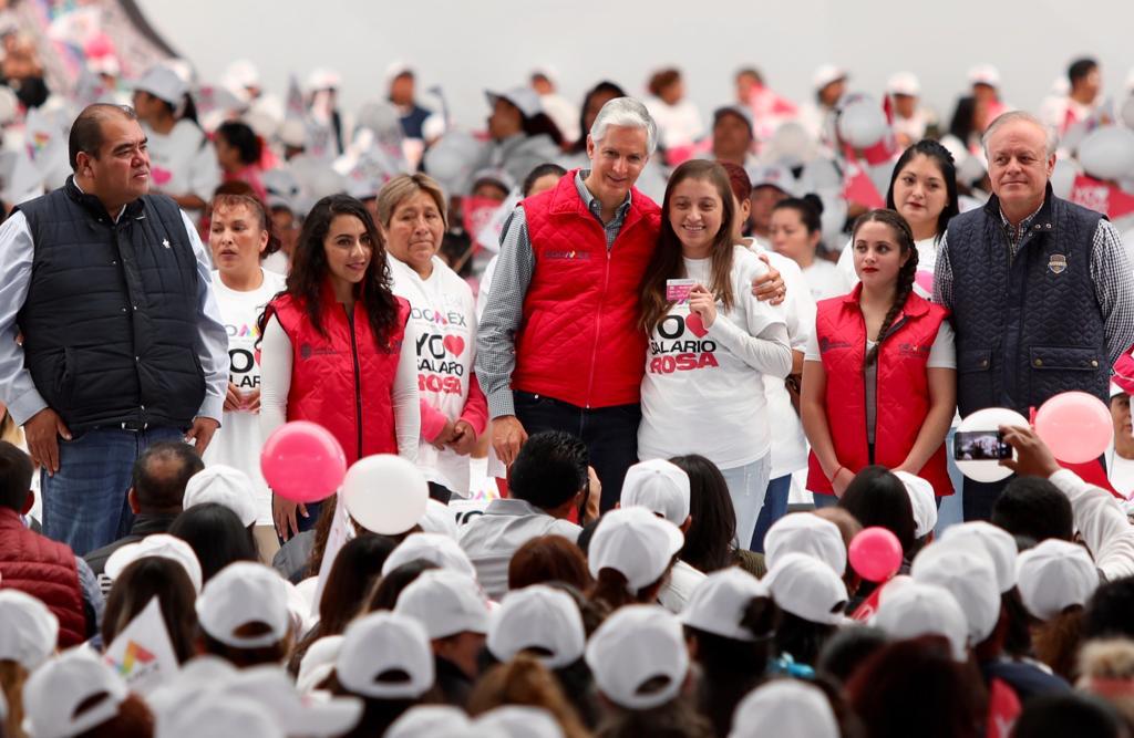 LLEGA SALARIO ROSA A 204 MIL AMAS DE CASA MEXIQUENSES: ALFREDO DEL MAZO