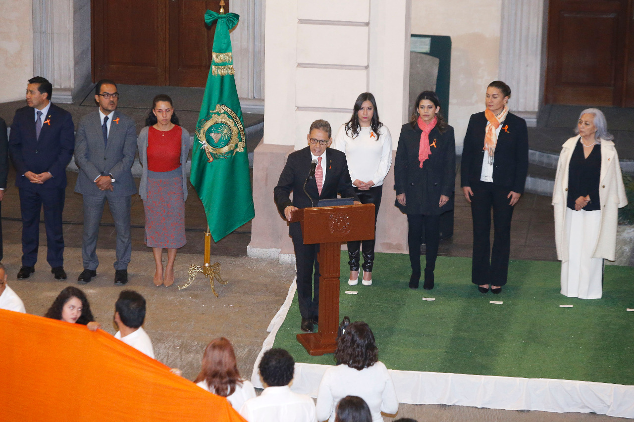 ENCABEZÓ EL RECTOR ALFREDO BARRERA CEREMONIA POR EL DÍA INTERNACIONAL CONTRA LA VIOLENCIA HACIA MUJERESWhatsApp Image 2019-11-25 at 8.12.17 PM (1)