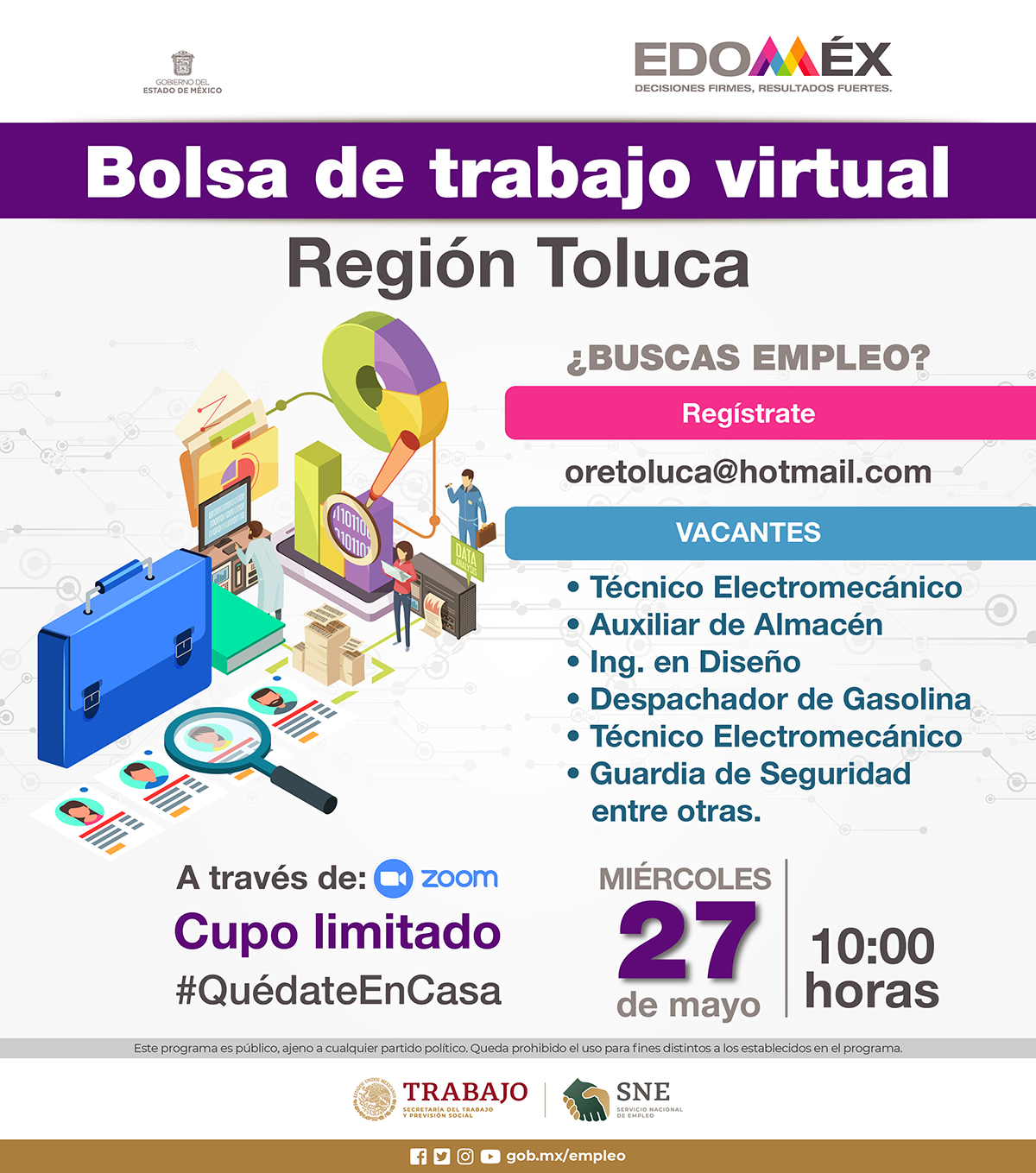 PREPARA SECRETARÍA DEL TRABAJO BOLSAS DE EMPLEO VIRTUAL