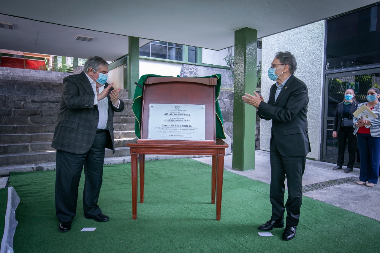 Alfredo Barrera inauguró el Centro de Paz y Diálogo de la UAEM