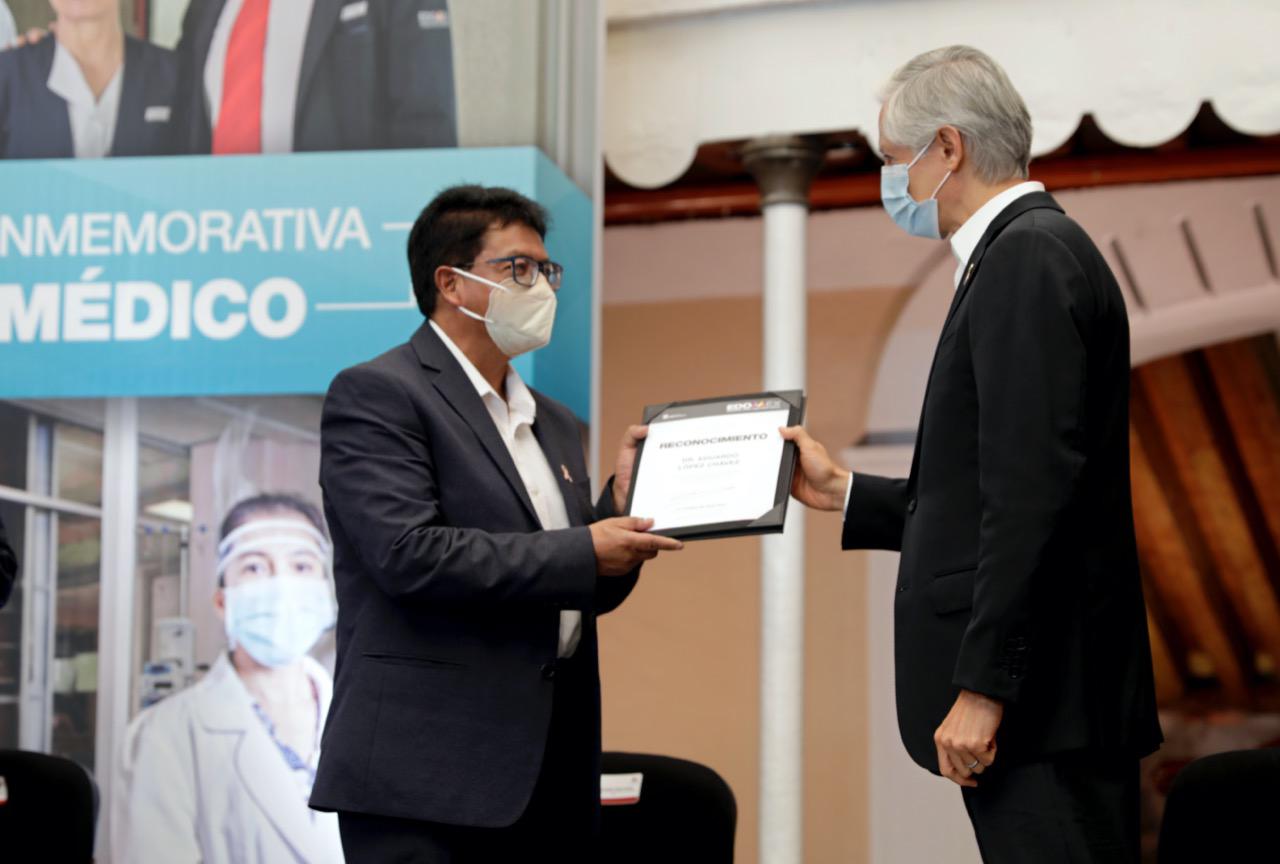 RECONOCE ALFREDO DEL MAZO A PERSONAL DEL SECTOR SALUD POR SU ENTREGA CON LA SALUD DE LOS MEXIQUENSES DURANTE LA PANDEMIA
