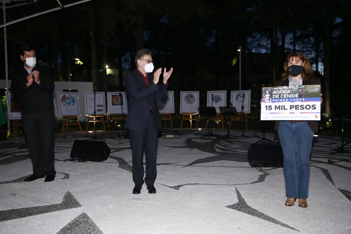 EL RECTOR ALFREDO BARRERA INAUGURÓ EL ÁGORA DE CÉNIDE EN LA FACULTAD DE HUMANIDADES DE LA UAEM