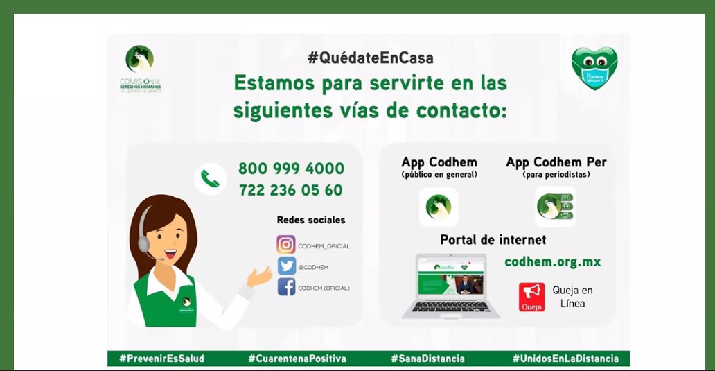 NUEVE AYUNTAMIENTOS MEXIQUENSES HAN ACEPTADO LA RECOMENDACIÓN 3/2020 DE LA CODHEM