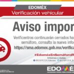 Cerrados los verificentros hasta el Cambio de Color en Semáforo Epidemiol´gico. 2021-01-08