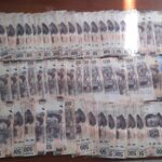 Dinero encontrado a los vendedores de droga