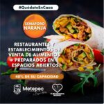 Metepec. Restaurantes podrán estar al 40 % de su capacidad. 2021-02-14