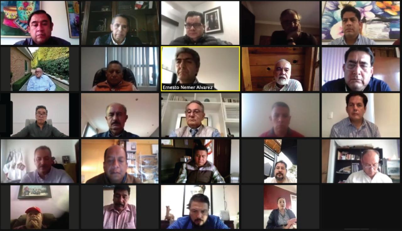 ERNESTO NEMER ALVAREZ, SECRETARIO GENERAL DE GOBIERNO ENCABEZÓ REUNIÓN CON LA REPRESENTACIÓN DEL GOBERNADOR ALFREDO DEL MAZO. E2021-02-28