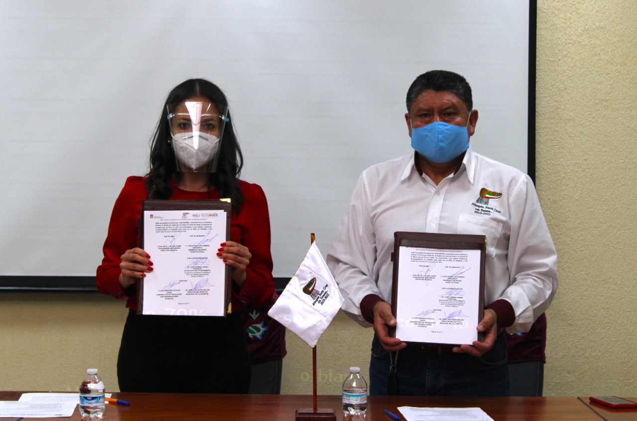 La meta es firmar 40 convenios con diversas instituciones, que le permitan al IMEJ ofrecer un apoyo más firme a los jóvenes. 2021-03-10