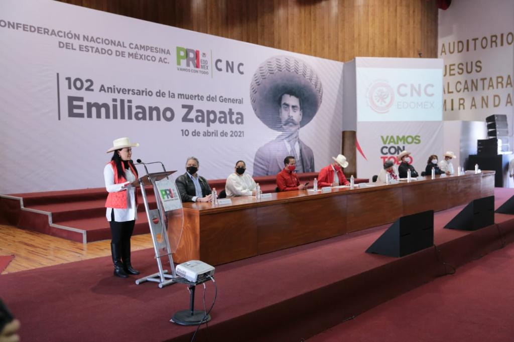 CONMEMORA EL PRI MEXIQUENSE EL ANIVERSARIO LUCTUOSO DE EMILIANO ZAPATA