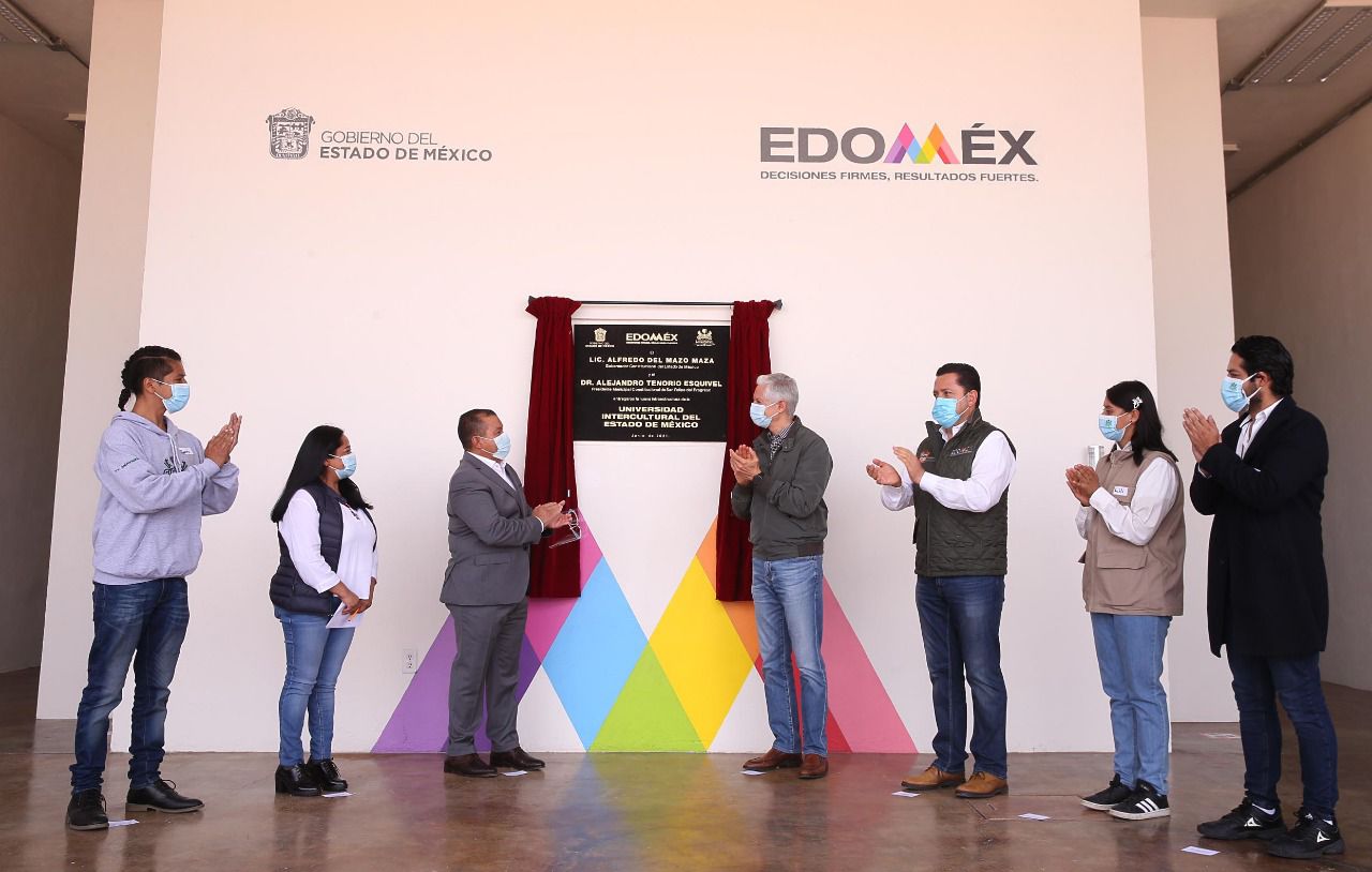 ENTREGA ALFREDO DEL MAZO INFRAESTRUCTURA EDUCATIVA PARA LA UNIVERSIDAD INTERCULTURAL DEL ESTADO DE MÉXICO