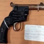 Arma utilizada por los delincuentes detenidos en Tultitlán
