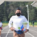 Participantes en la Carrera de las Luciérnagas, en Amecameca 2021-07-12 at 11.52.56 AM