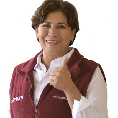 Delfina Gómez Álvarez, ex presidenta municipal de Texcoco, y Secretaria de Educación de la administración Morenista