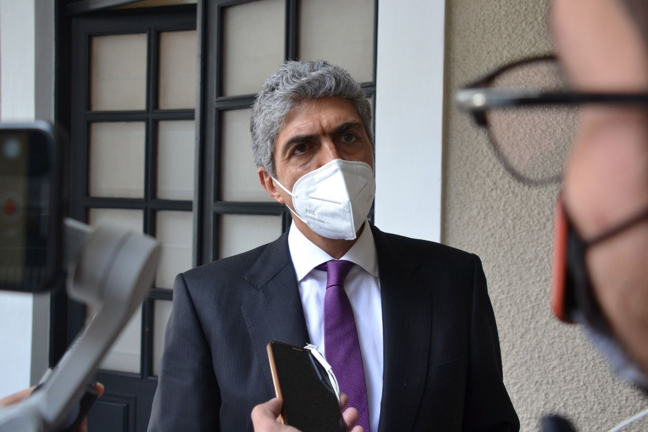 Ernesto Némer, Secretario General de Gonierno, informa de los acuerdos alcanzados en Amanalco. 2022-02-08 at 5.36.56 PM