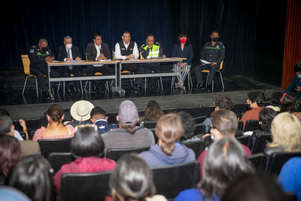 DIÁLOGO ESTUDIANTES-AUTORIDADES UNIVERSITARIAS, ESTATALES Y MUNICIPALES, PARA BRINDAR SEGURIDAD A LA COMUNIDAD UAEMéx.