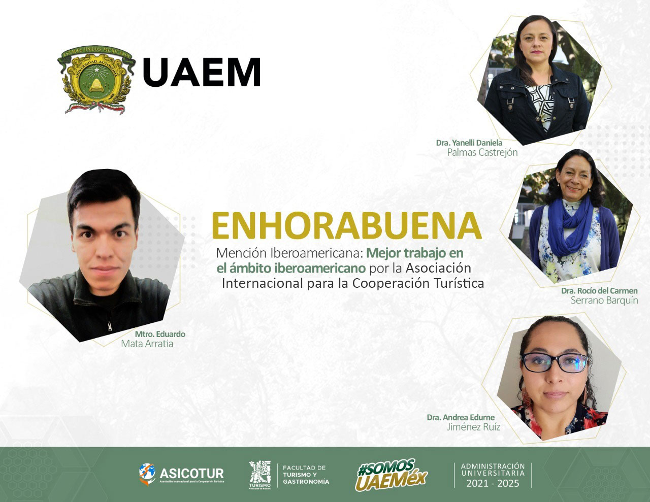 Eduardo Mata, egresado UAEMéx, reconocido por la Asociación Internacional de Cooperación Turística