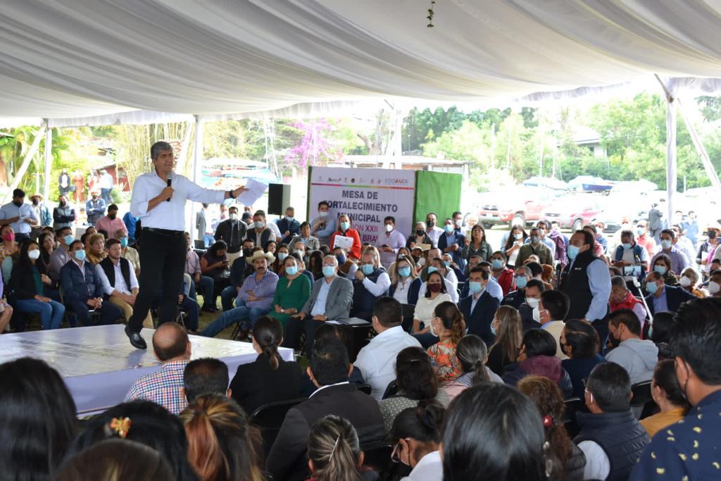 ESTÁ ALFREDO DEL MAZO COMPROMETIDO CON LA REGION SUR DEL EDOMÉX; DESTINA 13 MIL MDP PARA EL PROGRAMA CAMINOS DEL SUR