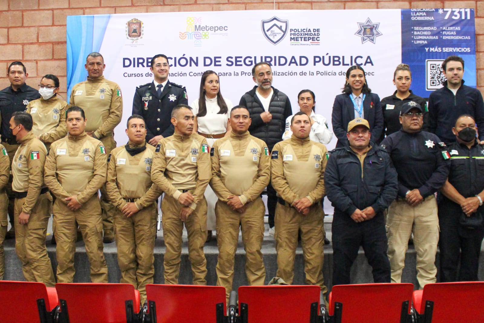 CUMPLEN POLICÍAS DE METEPEC CON CAPACITACIÓN PARA OBTENER ESTÁNDARES INTERNACIONALES EN SEGURIDAD