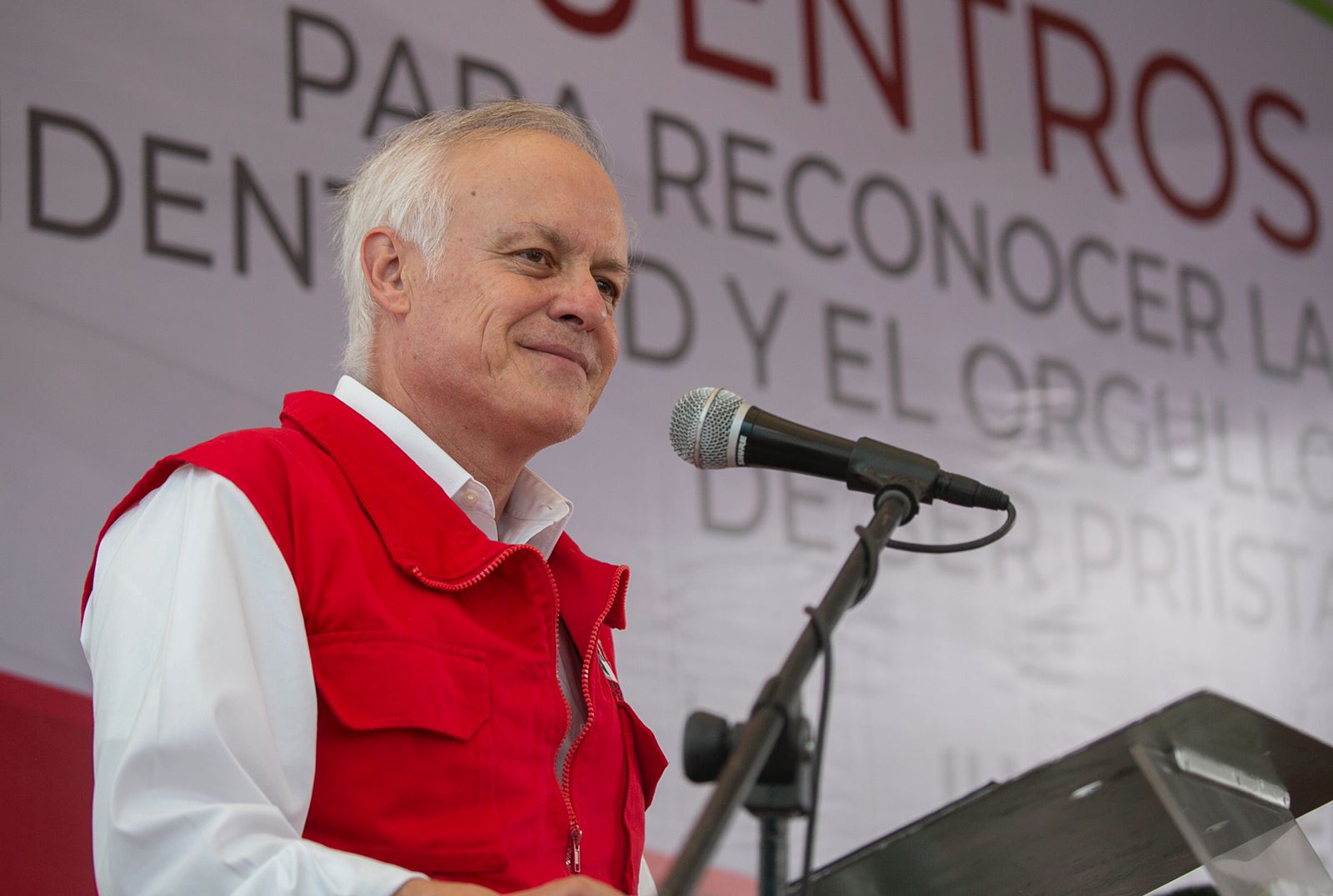 Eric Sevilla Montes de Oca, Presidente del CDE del PRI, en los Encuentros con la Sociedad.21 VIII 2022