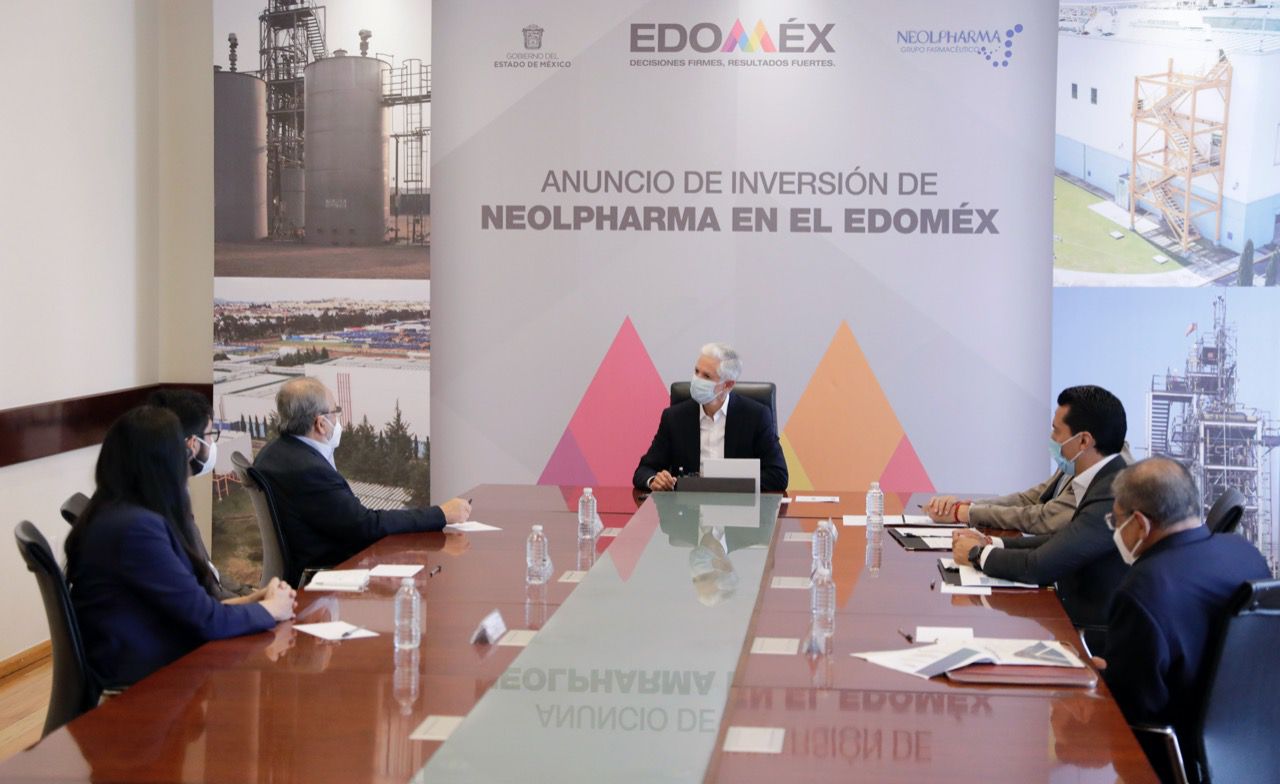 PRESENTAN ALFREDO DEL MAZO Y FARMACÉUTICA NEOLPHARMA PROYECTO DE EXPANSIÓN EN EDOMÉX QUE CONTARÁ CON 123 MDD