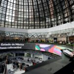 El Gobernador Alfredo del Mazo en la Bolsa Mexicana de Valores, al acudir a colocar los Bonos Sociales del Estado de México