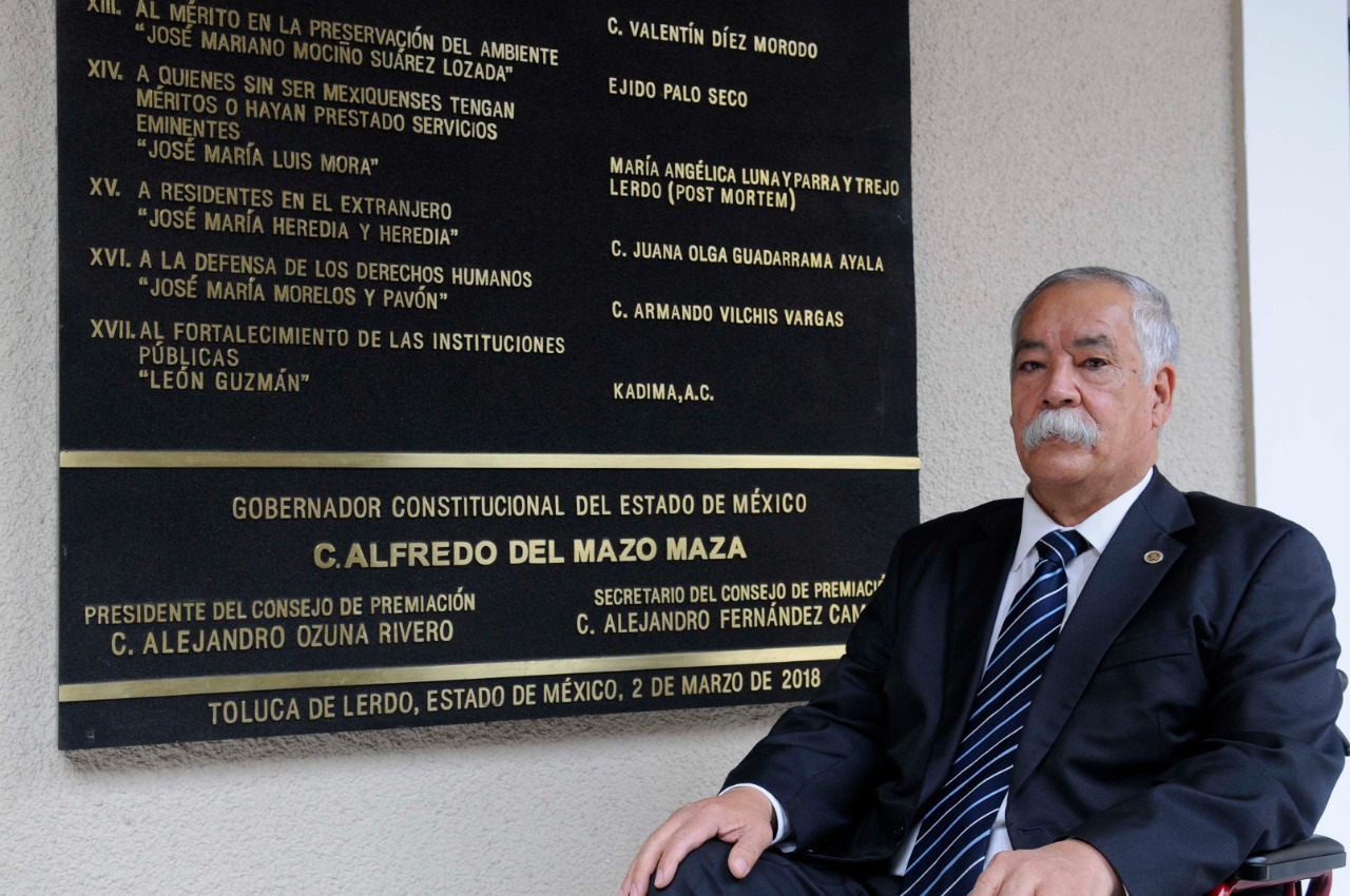 Ernesto Sánchez Gómez, presea Estado de México en Periodismo.