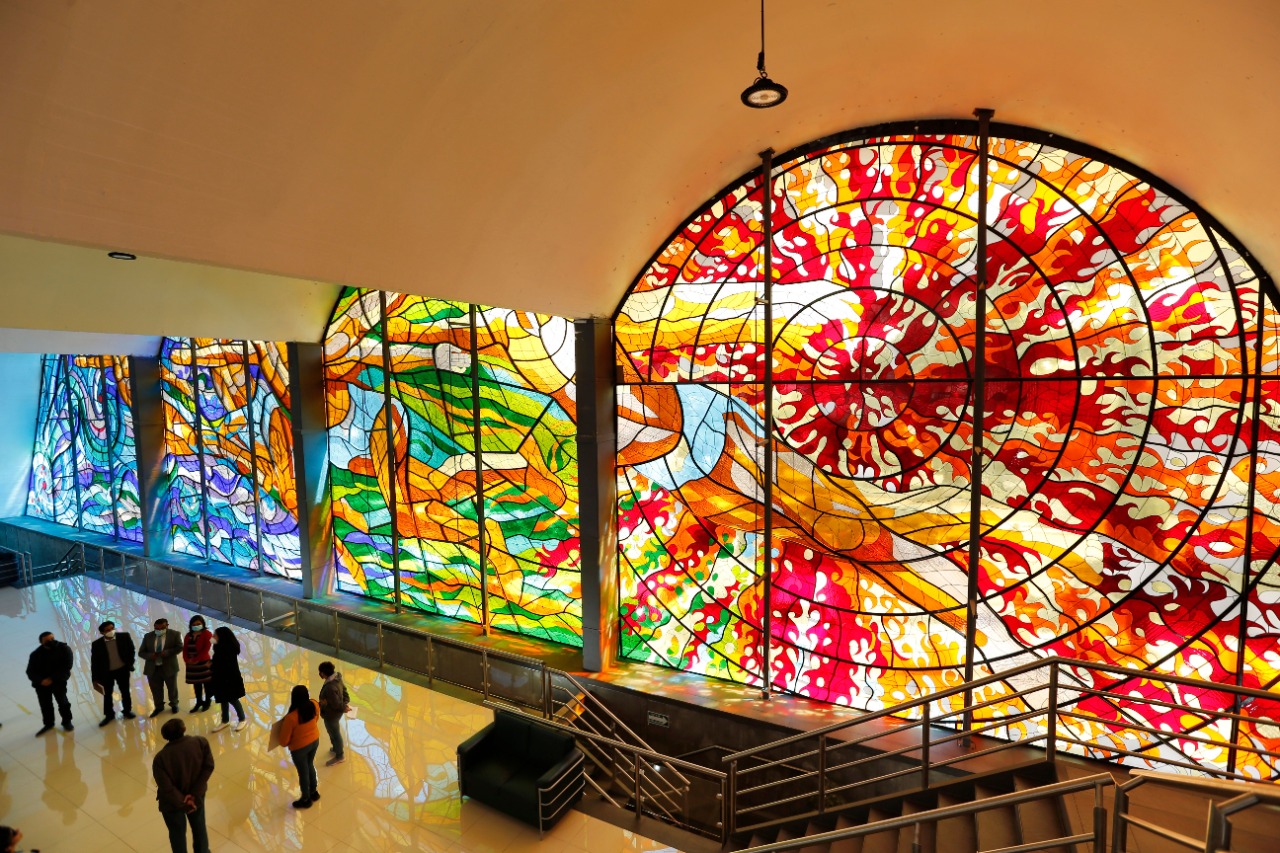 El Cosmovitral, en Toluca, la obra más famosa del Maestro Polo Flores a nivel internacional.
