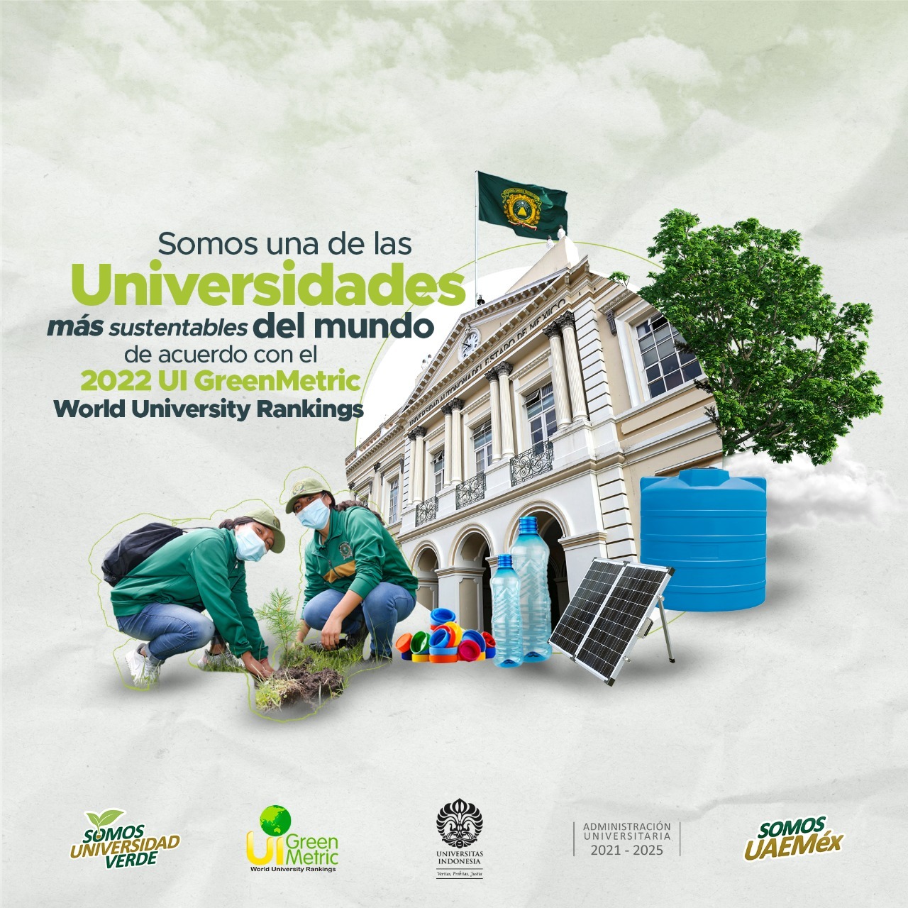 ?️?️ UAEMéx es la sexta mejor universidad pública estatal en el Green Metric World University Ranking 2022