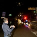 Metepec,Méx. 29 de Junio de 2023. Desde el jueves anterior se desarrolla un operativo conjunto de policías municipales de Metepec y alrededores, que incluye drones para la vigilancia.