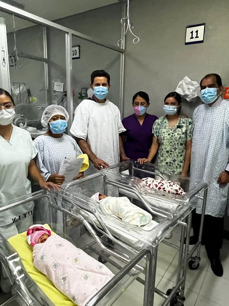 NACEN TRILLIZAS EN EL HOSPITAL GENERAL «LA PERLA» DE NEZAHUALCÓYOTL