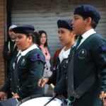 Alumnos de diferentes escuelas del municipio del Árbol de la Vida, en el desfile de la Independencia.