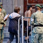 Arriba a Palacio Nacional la Gobernadora Constitucional del Estado de México.18-IX-2023