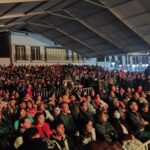 Miles de asistentes a la Plaza Juárez de Metepec, al iniciar QUIMERA 33. 6-X-2023