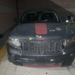 la camioneta Leep del agresor Julio César N contra el Fiscal en la Toluca -México