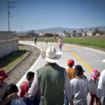 Almoloya de Juárez, México. Diversas obras de pavimentación y repavimentación entregó el Presidente Municipal Óscar Sánchez García.