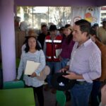 También entregó obras para escuelas en su gira por la parte sur e Almoloya de Juárez, el presidente municipal Óscar Sánchez.