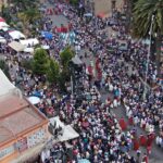 Miles de personas se dieron cita en Metepec, para presenciar la representación del Viacrucis.