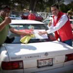 Para que quede claro, los taxistas de Almoloya de Juárez pidieron que les pegaran en el cristal del auto, que quieren a Óscar Sánchez García para un segundo trienio.