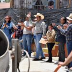 Óscar Sánchez supervisó y dio inicio a la construcción de encementado de vialidades en Ejido El Estanco, El Estanco, Rosa Morada y Barrio La Galera.