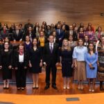 Con las Magistradas del Poder Judicial del ERstado de México, en el Día Internacional de la Mujer.