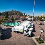 Nuevos camiones recolectores de basura y barredoras son parte del equipo adquirido por Metepec.