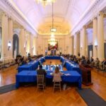 Sesiones de trabajo con asistentes a la reunión de la Organización de Estados Americanos, del alcalde de Metepec, Fernando Flores.