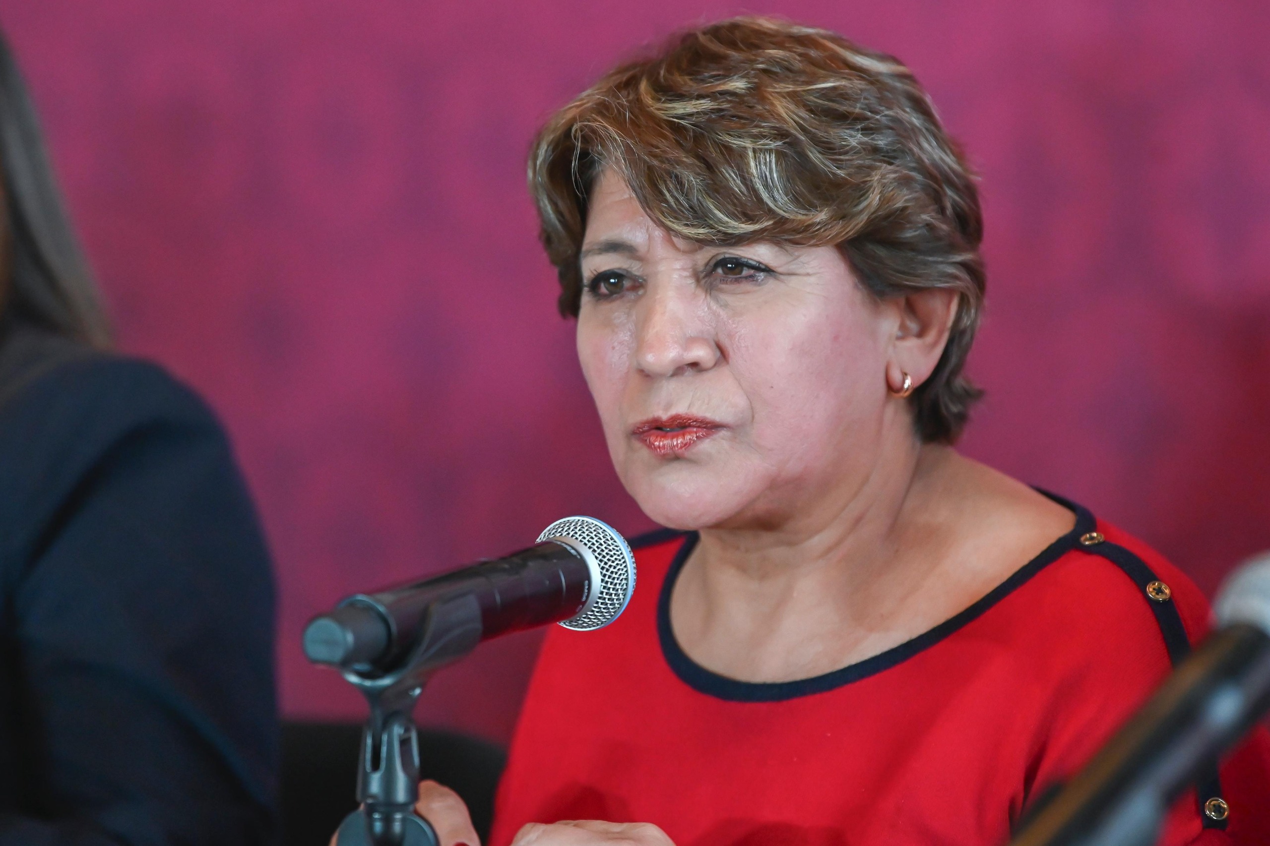 Delfina Gómez Álvarez, gobernadora del Estado de México.