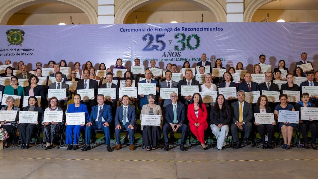 Reconoce la UAEMéx trayectoria académica del personal docente