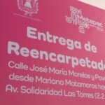 Desde la calle Mariano Matamoros hasta Av. Las Torres, el reencarpetamiento de la Av. Morelos, de Metepec.