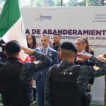 Ceremonia de Abanderamiento en las Fiestas Patrias de Metepec.